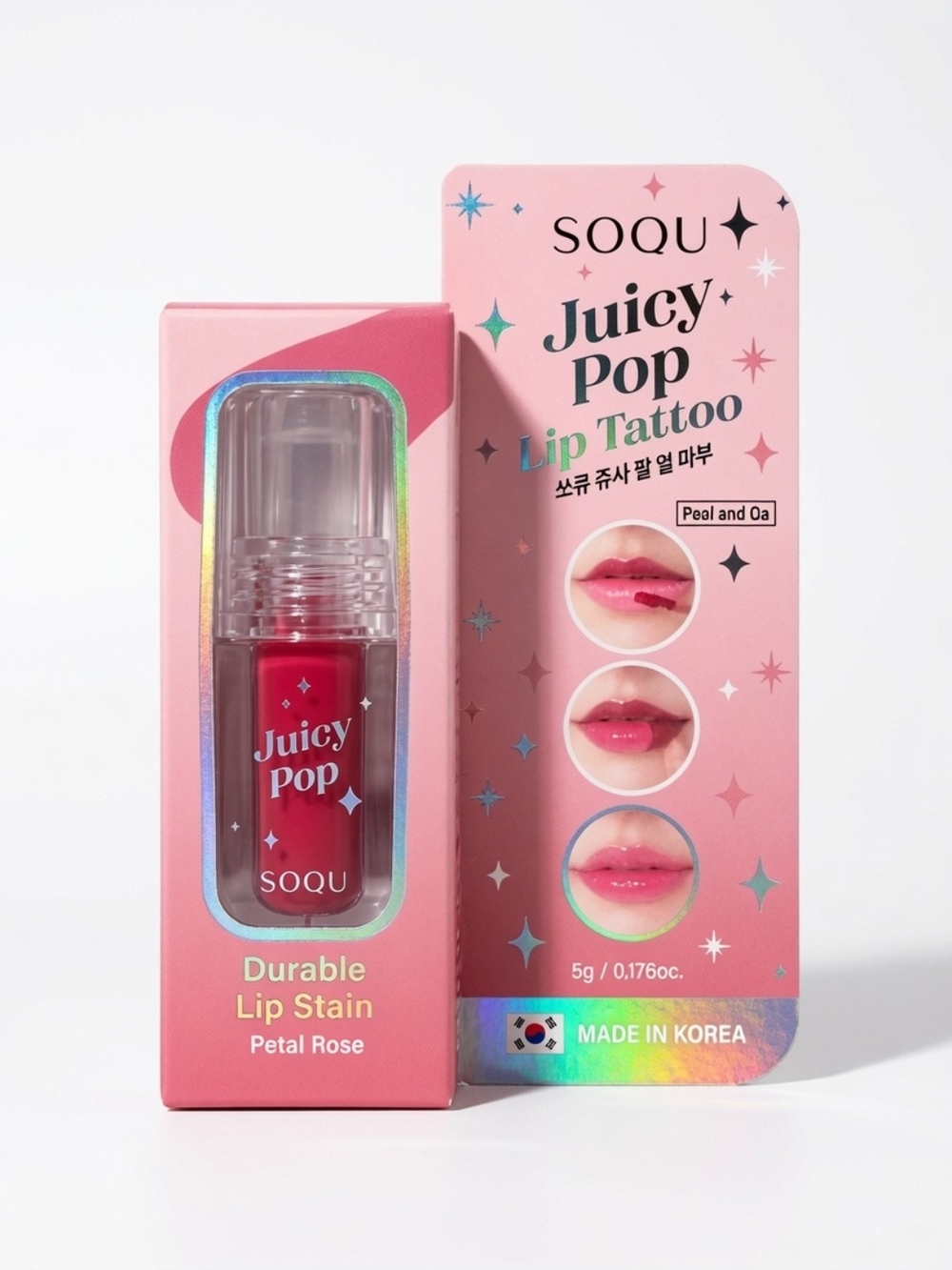 Juicy Pop Durable Lip Stain - Petal Rose